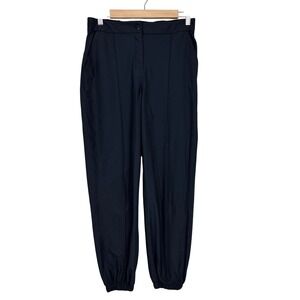 Lululemon Lab Women Navy Blue High Rise Seam Detail Joggers Size 28 Inseam‎